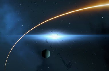 parlaklık ile renkli soyut gökyüzü arka plan