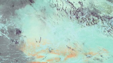 Metin için yeri olan boya lekeleriyle soyut arkaplan