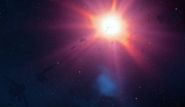 parlaklık ile renkli soyut gökyüzü arka plan