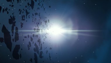 parlaklık ile renkli soyut gökyüzü arka plan