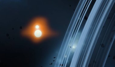 parlaklık ile renkli soyut gökyüzü arka plan