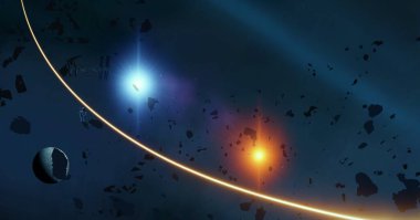 parlaklık ile renkli soyut gökyüzü arka plan