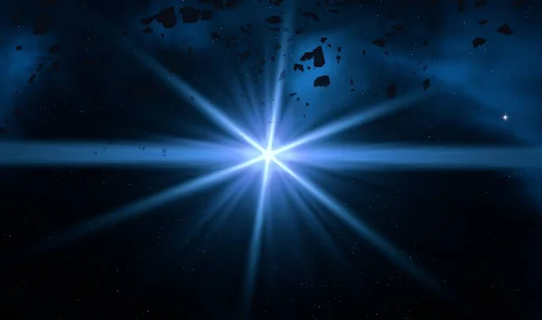 Dark Space Abstract Wallpaper Shine — Stock Photo, Image