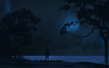 Soyut alan koyu arka plan  