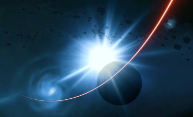 parlaklık ile renkli soyut gökyüzü arka plan