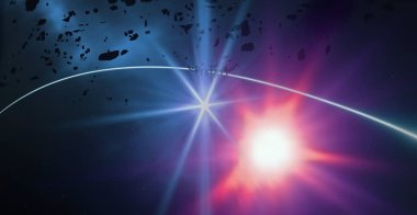 soyut renkli kozmik alan arkaplanı