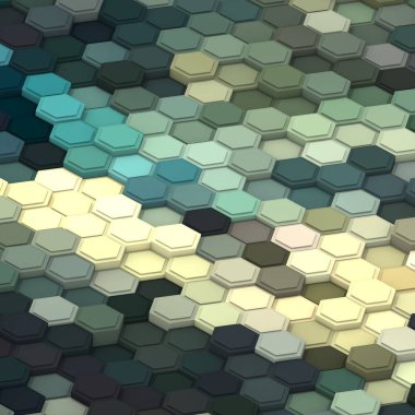 renkli geometrik arka plan, 3d hacim sanat