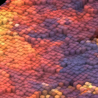 3 boyutlu illüstrasyon. Web modern fon. Renkli desen. Soyut geometrik şekiller. arkaplan.