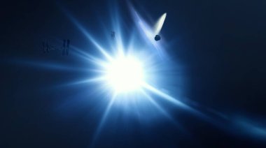 soyut renkli kozmik alan arkaplanı