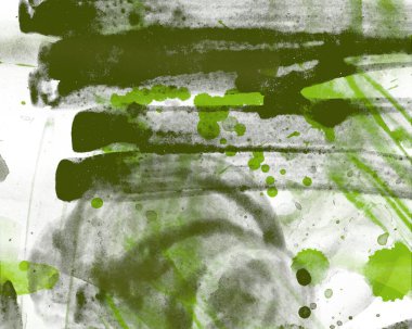 soyut suluboya darbeleri ve fırçalar deseni