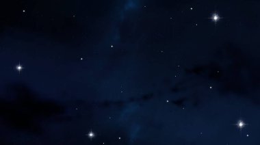 2d illüstrasyon. Derin yıldızlararası uzay. Yıldızlar, gezegenler, uydular ve kuyruklu yıldızlar. Çeşitli bilim kurgu yaratıcı fon. Uzay sanatı.