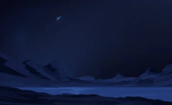 Illusztráció Mély Csillagközi Térben Csillagok Bolygók Holdak Különböző Sci Kreatív — Stock Fotó