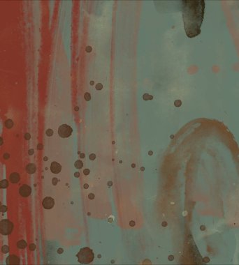 soyut suluboya darbeleri ve fırçalar deseni