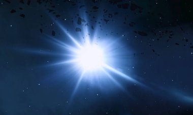 parlaklık ile renkli soyut gökyüzü arka plan