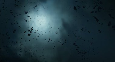 2d illüstrasyon. Derin geniş alan. Parlak yıldızlar, gezegenler ve uydular. Çeşitli bilim kurgu yaratıcı fon. Uzay sanatı. Uzaylı güneş sistemleri. Uzak uzay. Gerçekçi arka plan kozmosu.