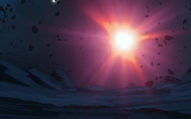 parlaklık ile renkli soyut gökyüzü arka plan