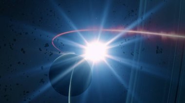 parlaklık ile renkli soyut gökyüzü arka plan