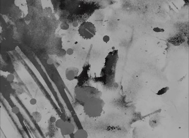 soyut suluboya darbeleri ve fırçalar deseni