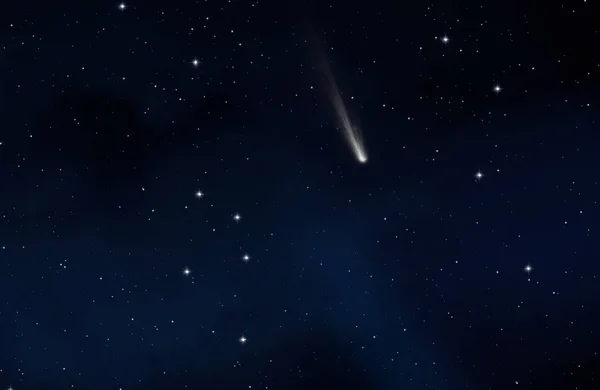 Ilustrace Hluboký Mezihvězdný Prostor Hvězdy Planety Měsíce Komety Různé Science — Stock fotografie