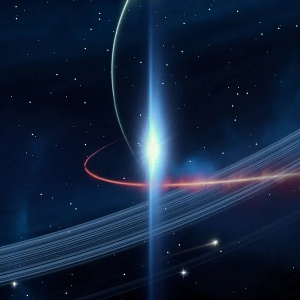 Illustration Realistic Star Pattern Background Empty Interstellar Space Bright Stars — Stock Photo, Image