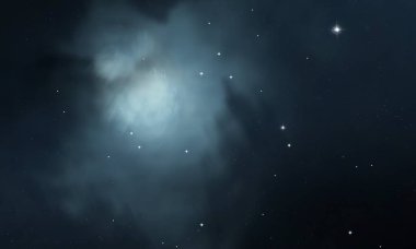 2d illüstrasyon. Derin geniş alan. Yıldızlar, gezegenler ve uydular. Çeşitli bilim kurgu yaratıcı fon. Uzay sanatı. Uzaylı güneş sistemleri. Gerçekçi arka plan 