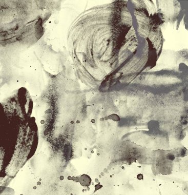 soyut suluboya darbeleri ve fırçalar deseni