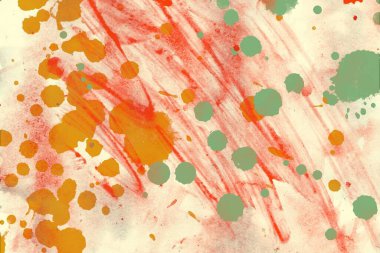 soyut suluboya darbeleri ve fırçalar deseni