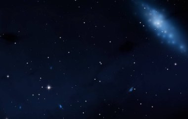 2d illüstrasyon. Derin geniş alan. Yıldızlar, gezegenler ve uydular. Çeşitli bilim kurgu yaratıcı fon. Uzay sanatı. Uzaylı güneş sistemleri. Gerçekçi arka plan 