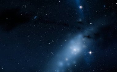 2d illüstrasyon. Derin geniş alan. Yıldızlar, gezegenler ve uydular. Çeşitli bilim kurgu yaratıcı fon. Uzay sanatı. Uzaylı güneş sistemleri. Gerçekçi arka plan 