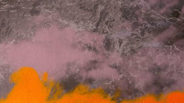 Duvar tuvalüzerinde yağlıboya . Renkli. Boya darbeleri. 