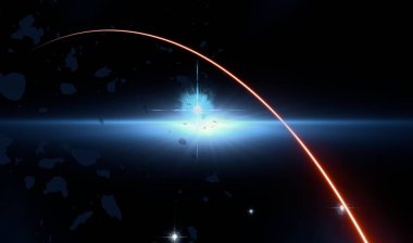 parlaklık ile soyut karanlık gökyüzü arka plan