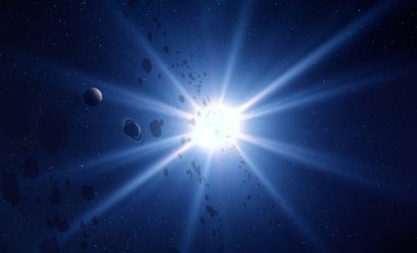 parlaklık ile renkli soyut gökyüzü arka plan