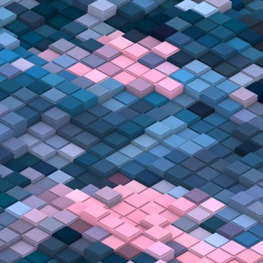 3 boyutlu illüstrasyon. Web modern fon. Renkli desen. Soyut geometrik şekiller. arkaplan.