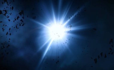 parlaklık ile renkli soyut gökyüzü arka plan