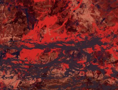 Grunge arka plan kırmızı yaprakları ile