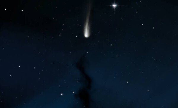 2d illustration. Deep vast space. Stars, planets and moons. Various science fiction creative backdrops. Space art. Alien solar systems. Realistic background 