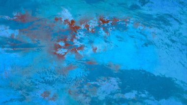 Metin için yeri olan boya lekeleriyle soyut arkaplan