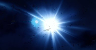 uzay figürleri ile güzel cosmos arka plan 