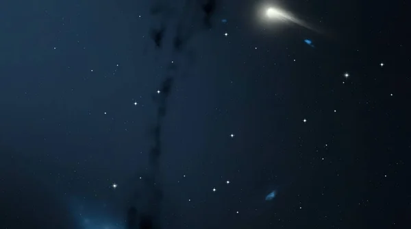 Ilustración Patrón Estelar Realista Espacio Interestelar Profundo Estrellas Planetas Lunas — Foto de Stock