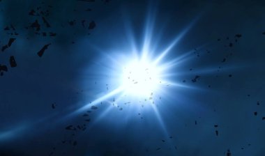 parlaklık ile renkli soyut gökyüzü arka plan