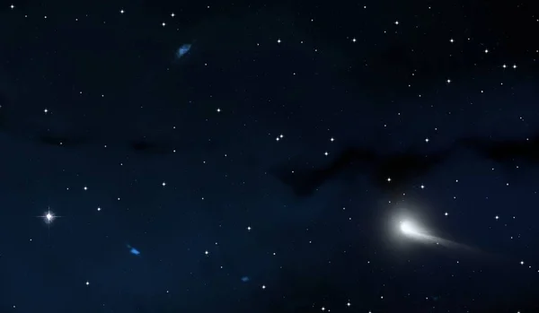 Abbildung Tiefen Weiten Raum Sterne Planeten Und Monde Verschiedene Science — Stockfoto