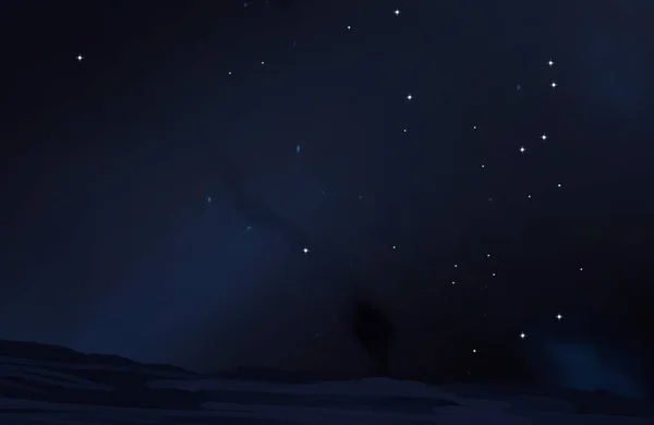 Illustrazione Realistico Sfondo Modello Stella Spazio Interstellare Profondo Stelle Luminose — Foto Stock