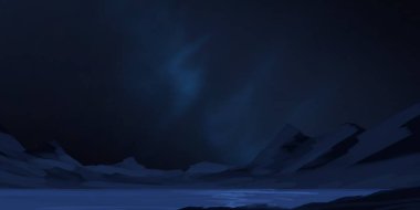 2d illüstrasyon. Gerçekçi yıldız deseni arka planı. Derin yıldızlararası uzay. Parlak yıldızlar, gezegenler ve uydular yanıp söner. Çeşitli bilim kurgu yaratıcı fon. Uzay sanatı. Hayali kozmik fon.