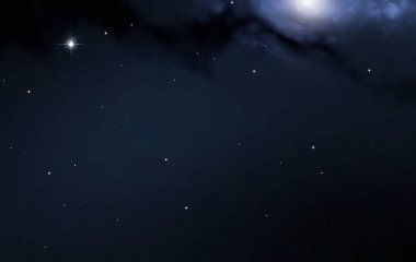 2d illüstrasyon. Derin geniş alan. Yıldızlar, gezegenler ve uydular. Çeşitli bilim kurgu yaratıcı fon. Uzay sanatı. Uzaylı güneş sistemleri. Gerçekçi arka plan 