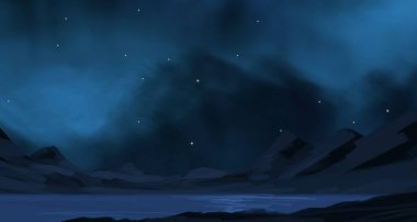 2d illüstrasyon. Derin geniş alan. Parlak yıldızlar, gezegenler ve uydular. Çeşitli bilim kurgu yaratıcı fon. Uzay sanatı. Uzaylı güneş sistemleri. Gerçekçi arka plan kozmosu.