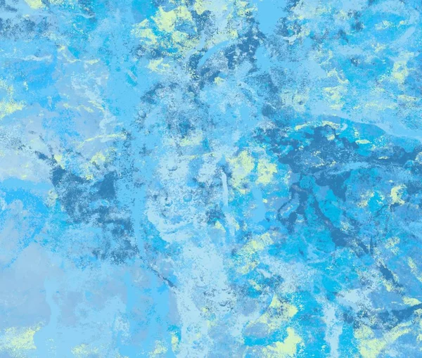 Zima Niebieski Mokre Abstrakcyjne Farby Przecieki Rozprysków Tekstury Białym Tle — Zdjęcie stockowe
