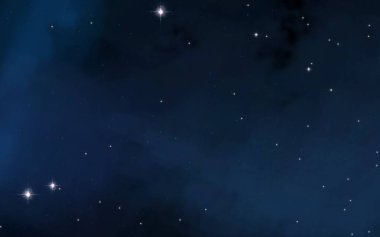 2d illüstrasyon. Derin yıldızlararası uzay. Yıldızlar, gezegenler, uydular ve kuyruklu yıldızlar. Çeşitli bilim kurgu yaratıcı fon. Uzay sanatı.