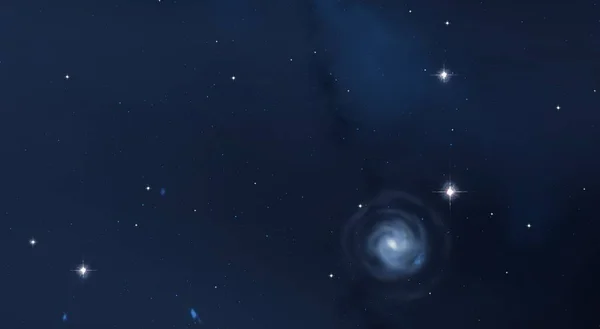 Иллюстрация Глубокое Огромное Пространство Звезды Планеты Луны Различные Научно Фантастические — стоковое фото