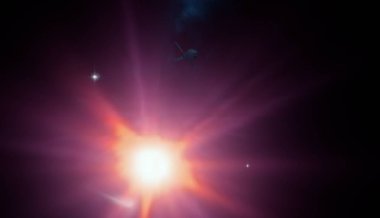 parlaklık ile renkli soyut gökyüzü arka plan