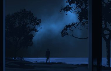 Soyut alan koyu arka plan  